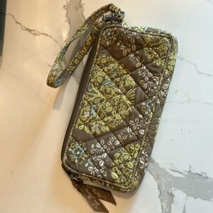 Green Vera Bradley wristlet